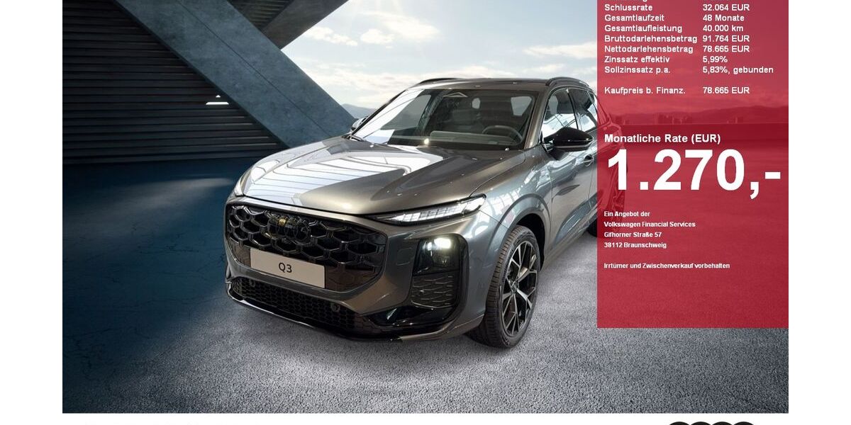 Audi Q3 6.900 km 78.665 &euro; Gütersloh 33330