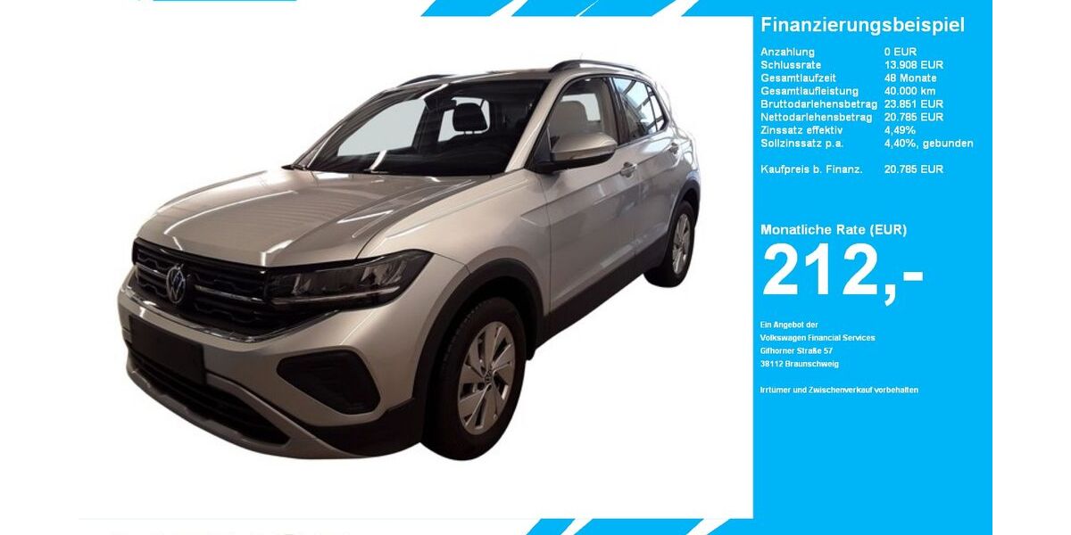 VW T-Cross 2.478 km 20.785 &euro; Gütersloh 33334