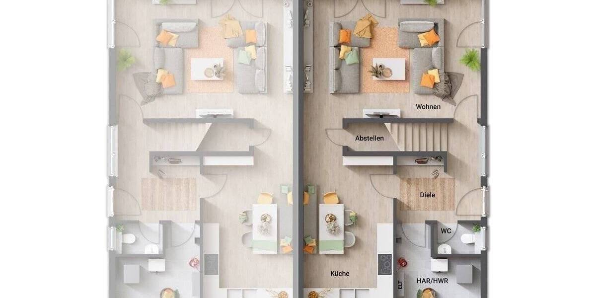 Doppelhaushälfte Oelde - 4 Zimmer, 142 m&sup2;, 294.990&euro; | Angebot:25681245