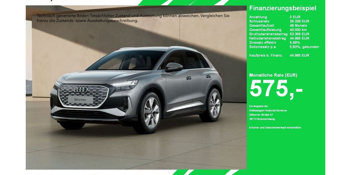 Audi Q4 e-tron 29.415 km 44.985 &euro; Oelde (Stromberg) 59302
