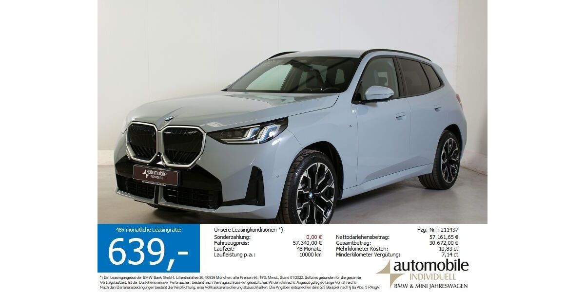 BMW X3 12.200 km 56.840 &euro; Paderborn 33100