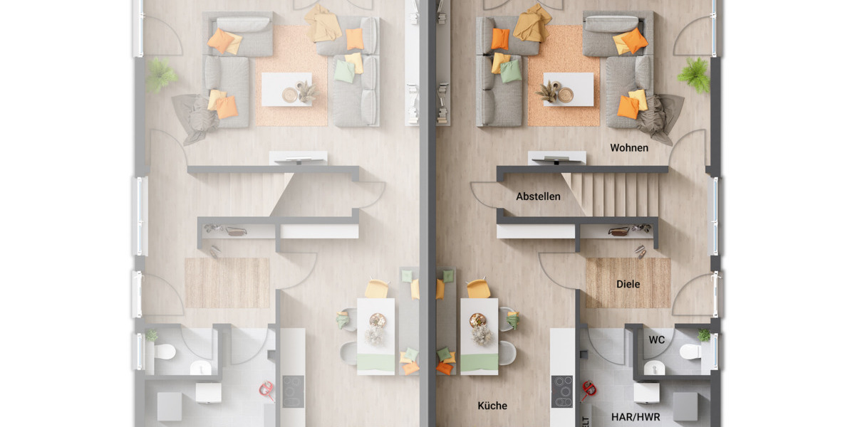 Doppelhaushälfte Gütersloh Innenstadt - 6 Zimmer, 134 m&sup2;, 447.890&euro; | Angebot:25748012