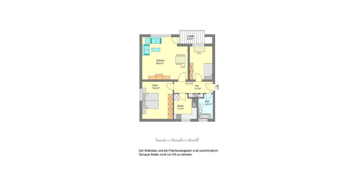 Etagenwohnung Gütersloh - 3 Zimmer, 75 m&sup2;, 709&euro; | Angebot:25515272