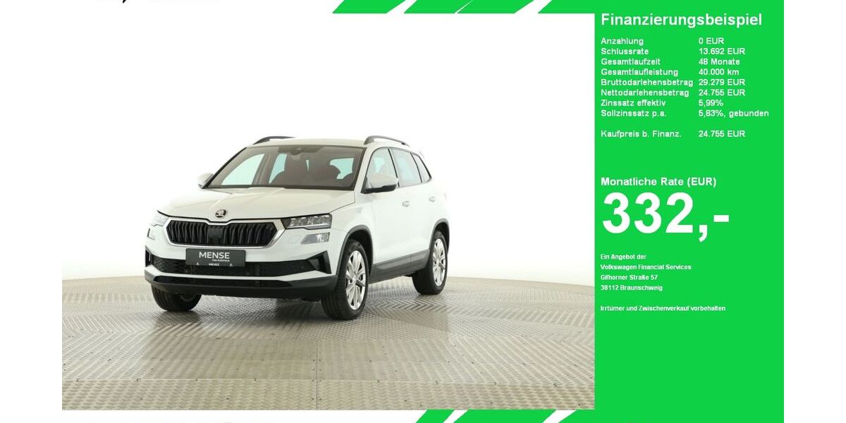 Skoda Karoq 97.338 km 24.755 &euro; Oelde (Stromberg) 59302