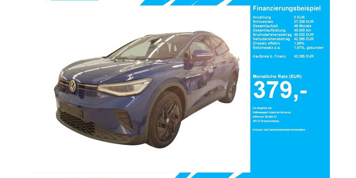 VW ID.4 10.974 km 42.285 &euro; Gütersloh 33334