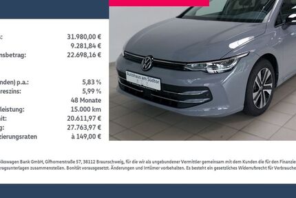 VW Golf 8.797 km 31.980 &euro; Rietberg 33397